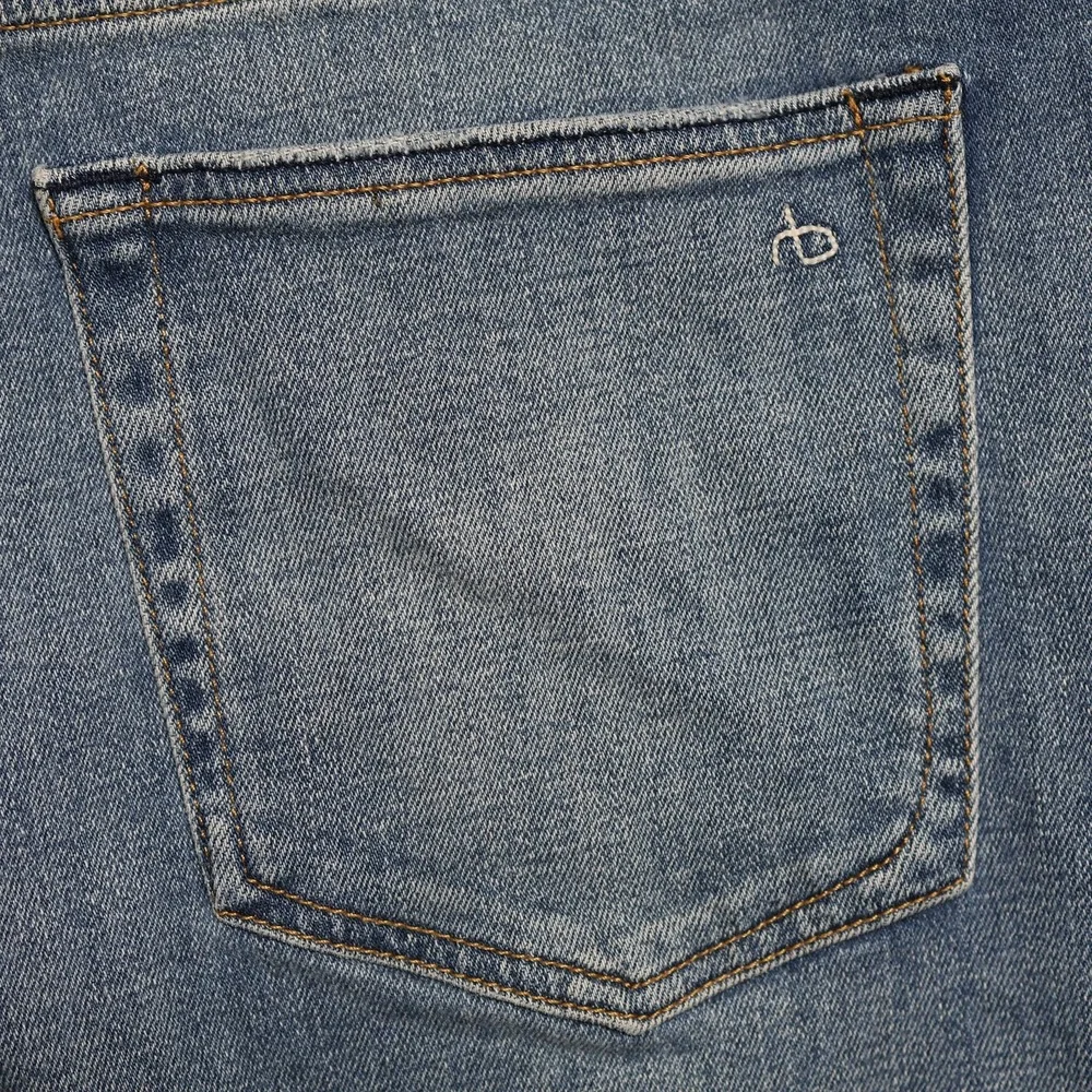 rag & bone Jeans Mens 38x32.5 Blue Fit 2 Slim Palisades Distressed Denim Whisker